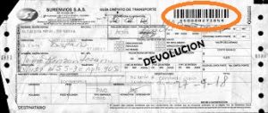 número de rastreo Surenvios