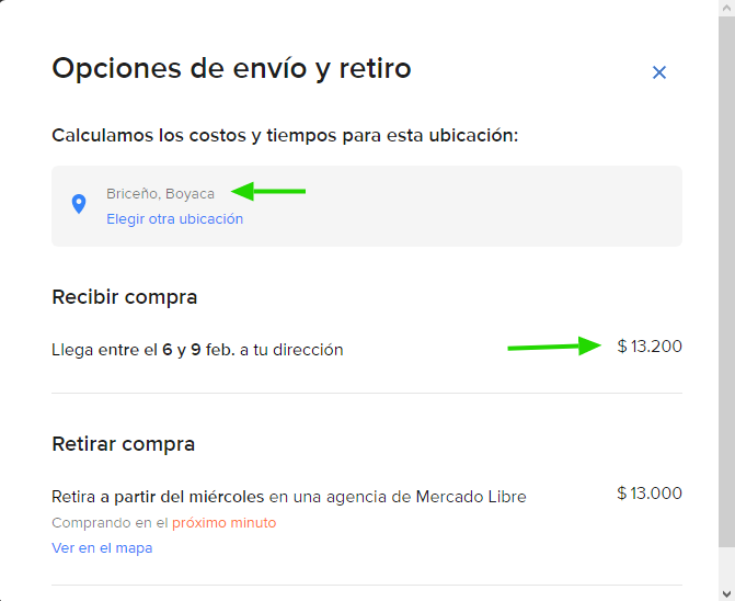 cuanto tarda un envio de mercado libre colombia